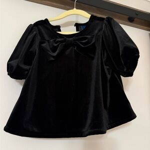Old Navy Black Velvet Kids Blouse - NWOT